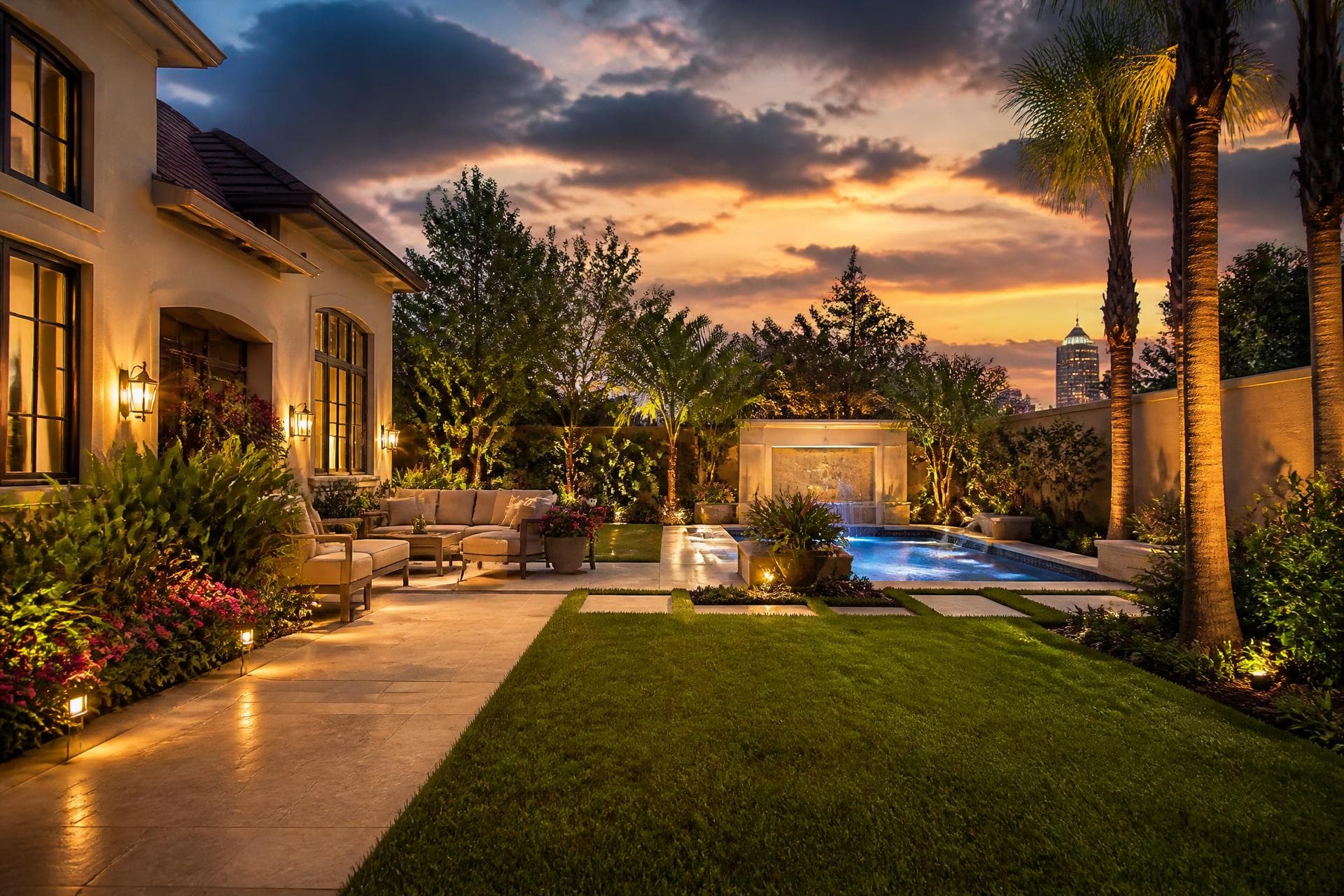 Erics Tidy Turf Luxury Landscaping Background